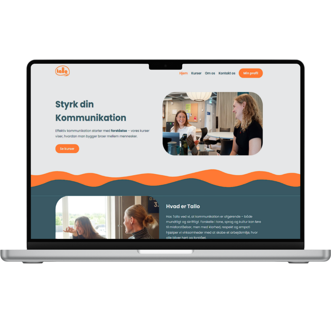 Desktop prototype mockup